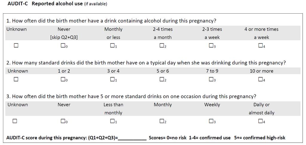 Assess Alcohol