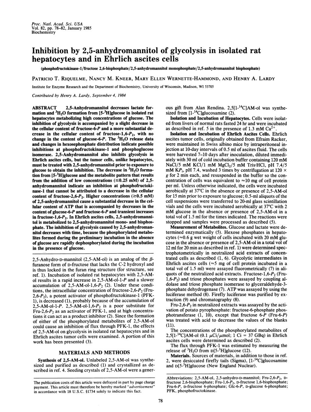 Proc. Natl. Acad. Sci. USA Vol. 82, pp.