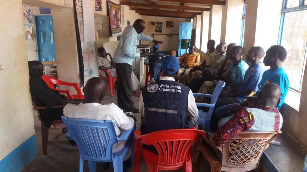 WHO was part of the inter- cluster response mission to Tonga in Upper Nile state to provide humanitarian services to an estimated population of over 12,650, who are IDP and returnees with limited