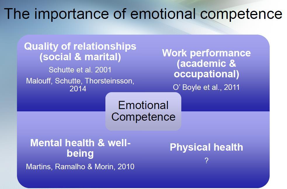 12 months Why is Emotional Intelligence important for well-being?