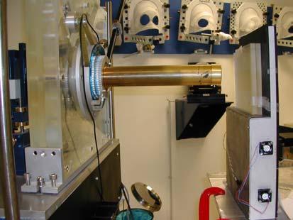 The experimental setup Figure 1: CATANA proton beam line The detector was irradiated with 62 MeV proton therapeutic beam line of the CATANA [6-7] equipment at the LNS.