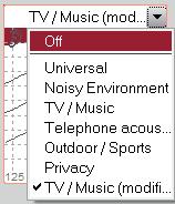 Telephone Acoustically The program Telephone acoustically is intended for telephone applications. It is aimed to provide speech intelligibility for the narrow band telephone signal.