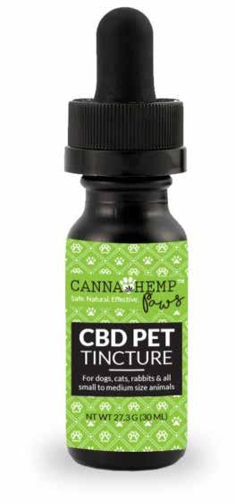 for pets. CBD products deliver therapeutic value without intoxication. Large market segment: U.S.