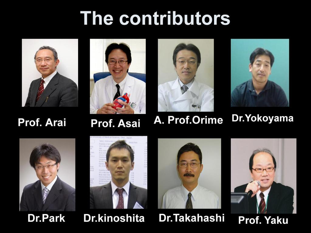 These Doctors are all my friends and the contributors of