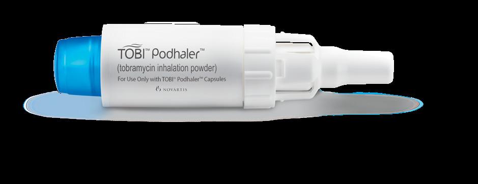 Introducing TOBI Podhaler The first and only dry-powder inhaled antibiotic for appropriate people with CF and Pa Why TOBI Podhaler May Be Right for You Nebulized therapies have been used for many