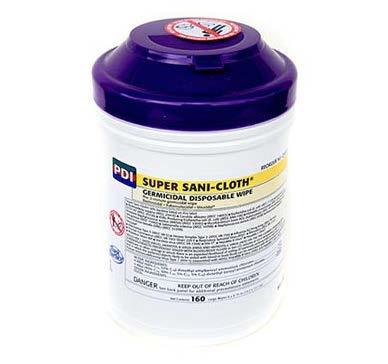 SUPER SANI CLOTH Use for: surface cleaning of patient care equipment