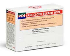 SANI CLOTH BLEACH Use for: surface cleaning of patient care equipment for