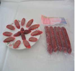 Studies are conducted on development, quality evaluation and shelf life of buffalo meat sausage. Buffalo meat can be utilized for development of the sausage.