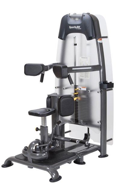 S935 ROTARY TORSO Hip rotation is preferred by martial arts, golf instructors and personal trainers for functional benefits Preload adjustment allows easy on/off access Range limiter makes motion