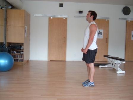Exercise Descriptions Warm Up Reverse Lunge Stand with your feet shoulder-width apart. Hold DB s in each hand.