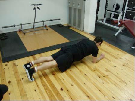 Alternate sides until you complete all of the required repetitions. Rocking Plank Lie on your stomach on a mat.