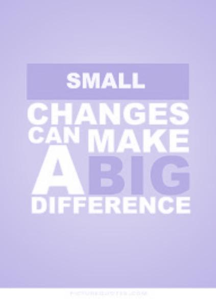 Small changes retreat Our small changes retreat is designed for those of you who want to try and be more health conscious or perhaps you just want to take a little more time to look after yourself