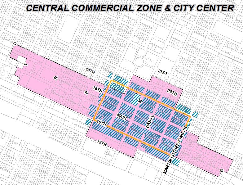 CITY CENTER (C-C) City Center Area is defined as the Area Between 19 th and 16 th Streets and O Street and Martin Luther King Jr.