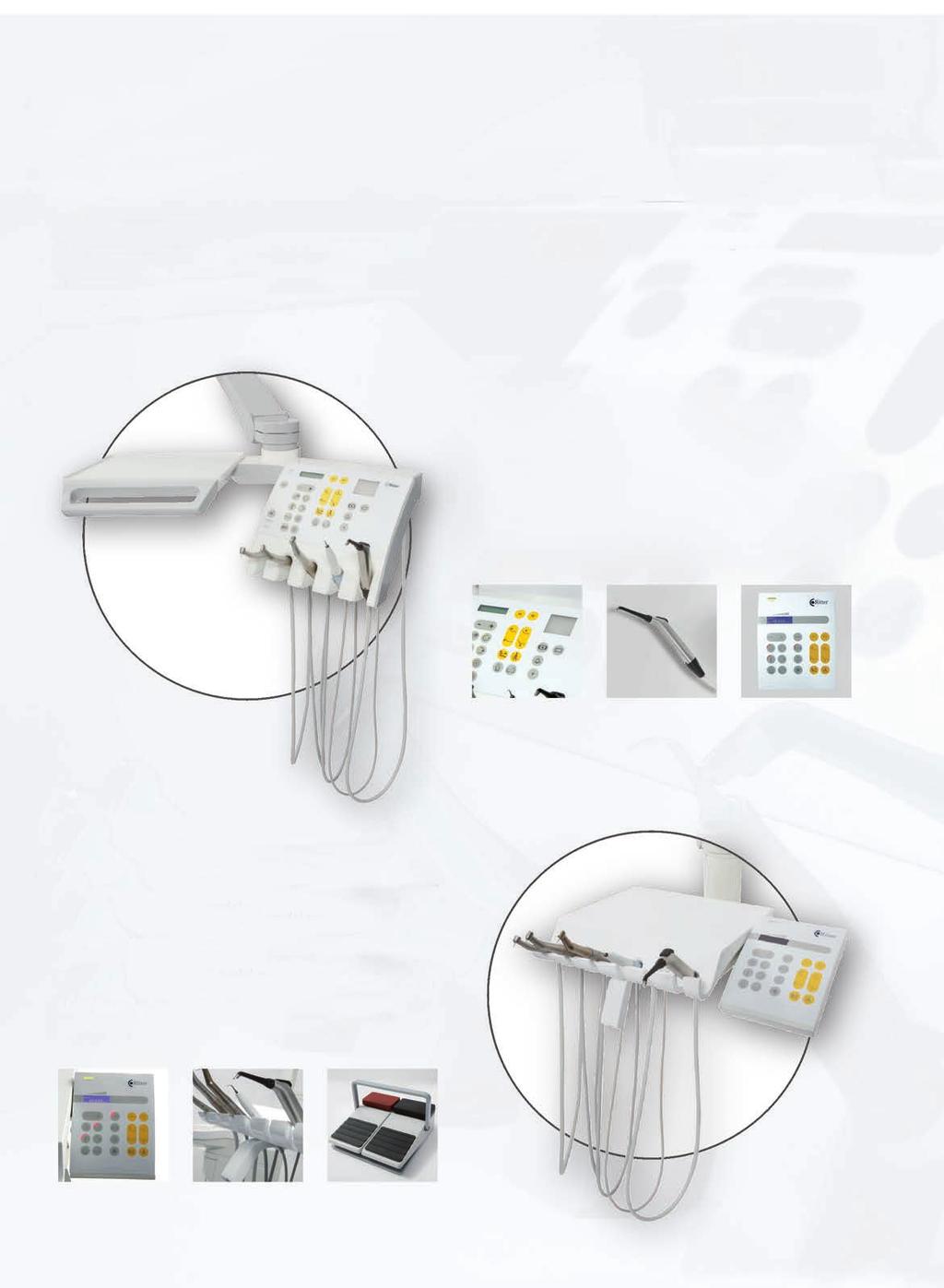 Your Choice All Ritter Contact Line models are available in one of four distinct delivery styles to allow the dentist to choose the right version for his or her preferred working method.