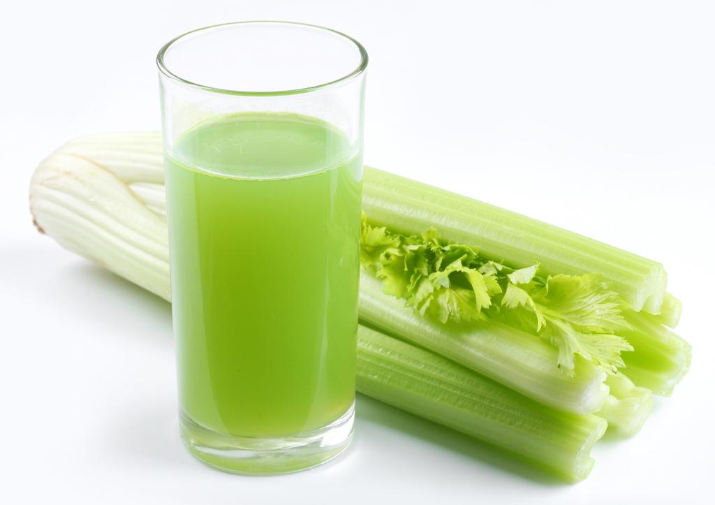 5. Celery Celery is a strongly alkaline food that helps to counteract acidosis, purify the bloodstream, aid in digestion, prevent migraines, relax the nerves, reduce blood pressure, and clear up skin