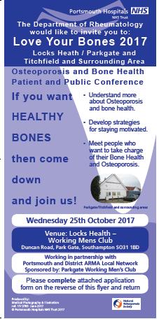 Portsmouth and South East Hampshire Group National Osteoporosis Society- Keep up to date - visit Portsmouth and South East Hampshire Group National Osteoporosis Society webpage https://www.nos.org.