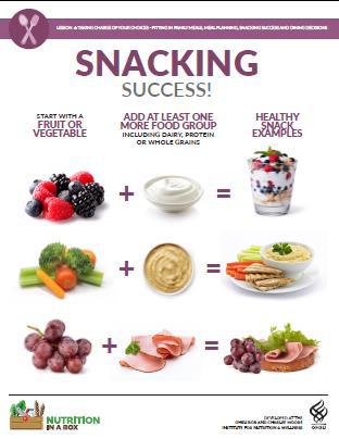 Planning, Snacking Success and Dining