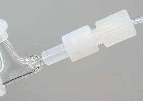 Sample Tubing Options The sample connector is a low dead-volume quick connect for MEINHARD Plus nebulizers. It offers a fast stabilization time and a reliable seal with chemically resistant PFA.