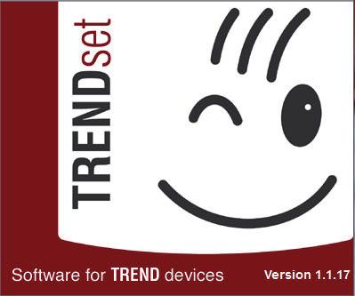 TRENDset changes to the status Online (see page 14). If no device has been detected under Found devices no devices will be displayed and TRENDset remains in the status Offline (see page 14).