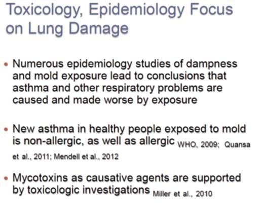 Clearing the Air: Indoor Air Exposures & Asthma (IOM 2000) Biological Agents Sufficient evidence of causal relationship Cat Cockroach House dust mite Sufficient evidence of an association Dog