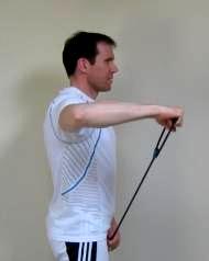 #1 Standing Rotator Cuff Twist This exercise helps to strengthenn the rotator cuff muscles.