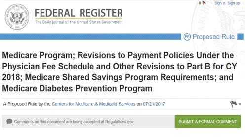 CY 2018 PFS Final Rule Coverage Began on April 1, 2018 Performance based payments based on attendance and weight loss Eligible beneficiaries Enrolled in Medicare Part B BMI