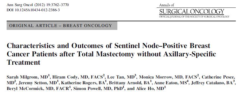 ü 210 pts received mastectomy; 325 pts received BCS Conclusions: early- stage breast cancer pa5ents with ü Median follow- up 57.