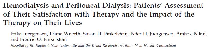 Continuity of Care and Procedures Done by IN will Increase Success of Home Dialysis Therapies Placement of PD Catheters by IN Grows the Home Dialysis Population Urgent start dialysis eases transition