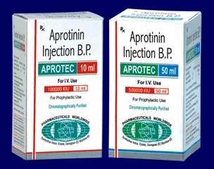 APROTININ Hemostatic effects comparable to TA Intra-op blood loss Rate of