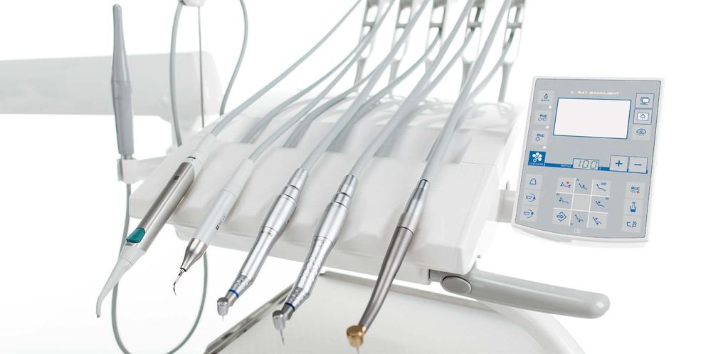 EFFECTIVE CONTROL LEADS TO EFFECTIVE TREATMENT The ergonomically designed International module integrates both types of control panel and can be fitted with an optional panoramic X-ray