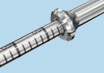 drilling Blunt tip for depth probing gives feedback on bone density Quick steps for insertion in good bone stock Enlarged shaft