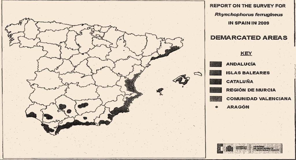 Situation in Spain ARAGON : New in 2009 CATALUÑA I. BALEARES C.
