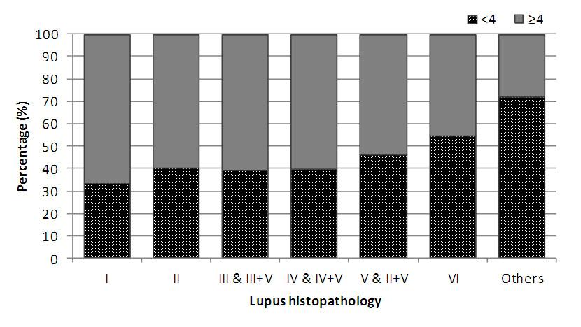 5th Report of the 3.2.6.2: ARA criteria in lupus nephritis by age In patients less than 35 years old, about 2/3rd satisfied the ARA criteria for the diagnosis of SLE.