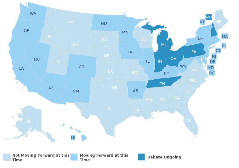 Medicaid Expansion Decisions Medicaid Expansion Status by State 24 states are expanding, with 6 on the fence and 21 not moving forward The Congressional Budget Office estimates 15 million will gain