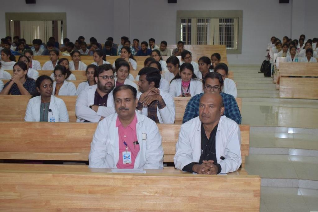 Chandrasekhar, Professor & Head of Community Medicine set the academic ball rolling by with his opening remarks and brief introduction. Dr. C. Jayanth, postgraduate of Community Medicine presented the epidemiology, with a focus on the prevalence and incidence.