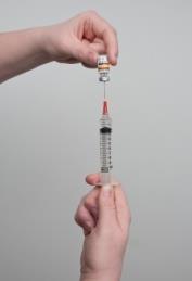 Tobramycin Clean your hands Prepare the saline flush With the syringe facing up, press on plunger firmly to release the seal. Loosen protective cap but do not remove.