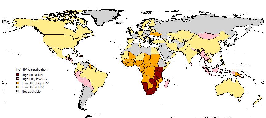 Where does high HIV prevalence coincide with high use of injectable hormonal contraceptives?