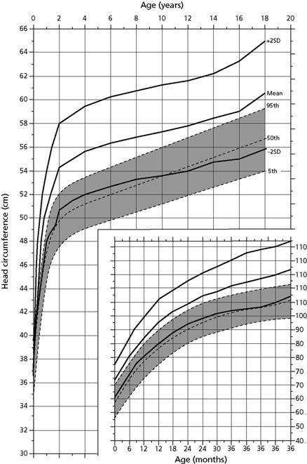 Adapted from Horton W, Rotter J, Rimoin D et al. Standard growth curves for achondroplasia. J Pediatr 1978; 93: 435 8. Figure A1.