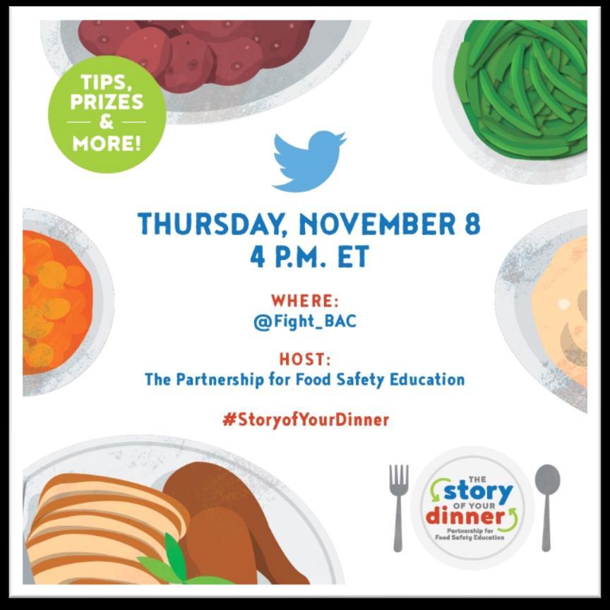 Join our Twitter Party! Party with us on Twitter as we discuss turkey safety.
