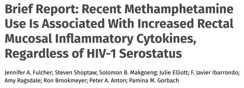 ChemSex Methamphetamine use is associated with