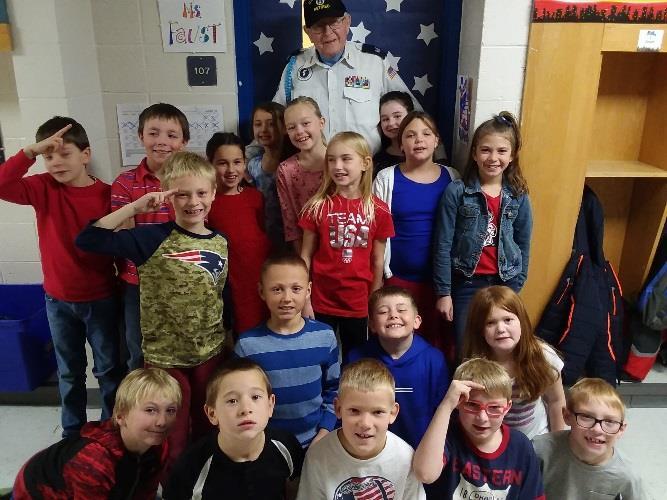 Students honored Veterans from our community