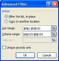 Täiustatud filtreerimine ehk Advanced Filter Kui Autofiltrist jääb väheks, tuleks kasutada täiustatud filtreerimist ehk Advanced