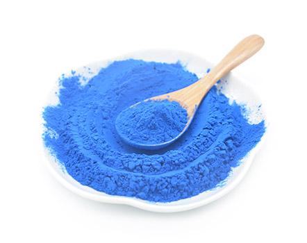 Phycocyanin Phycocyanin is a pigment-protein complex from the light-harvesting phycobiliprotein family Works as an accessory pigment to chlorophyll Water-soluble Have been shown to have potent