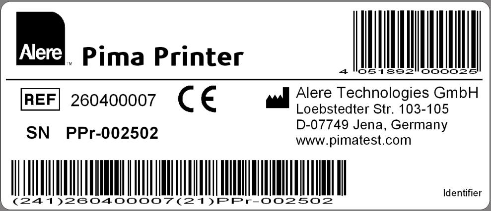 Label Pima Printer 