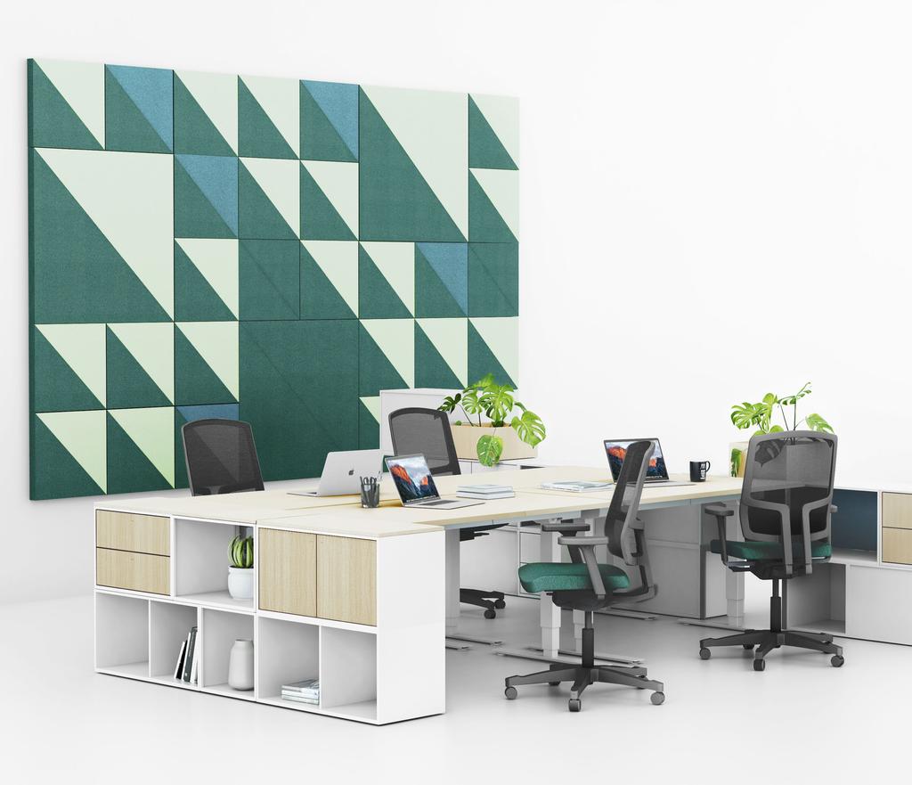 Absorb EFG KITE EFG Kite is a sound-absorbing wall panel combining functionality with playfulness.
