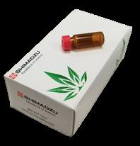Cannabinoid Standards Shimadzu manufactures two cannabinoid mixtures to reduce the time of your sample preparation. Each standard has a concentration of 250ug/mL housed in a flame-sealed ampule.