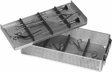 Anodized Aluminum Trays for Pre-Vac Autoclave, EtO and STERRAD Sterilization Reprocessing Accessories / Parts Trocars