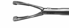 Grasping / Dissecting Forceps, 10 mm Single Piece Design Instrumentation Laparoscopes Instrument Rotating handle with flush port