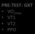 PRE- TEST: GXT VT1 VT2 PPO HIT Control group: zone 1