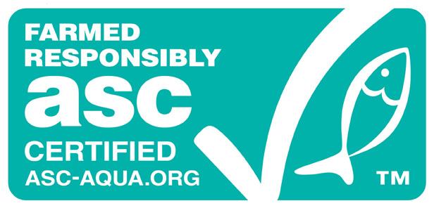 The ASC logo is proof of achievement in a market leading programme for the production of responsibly farmed seafood. It gives you absolute assurances of provenance and quality.
